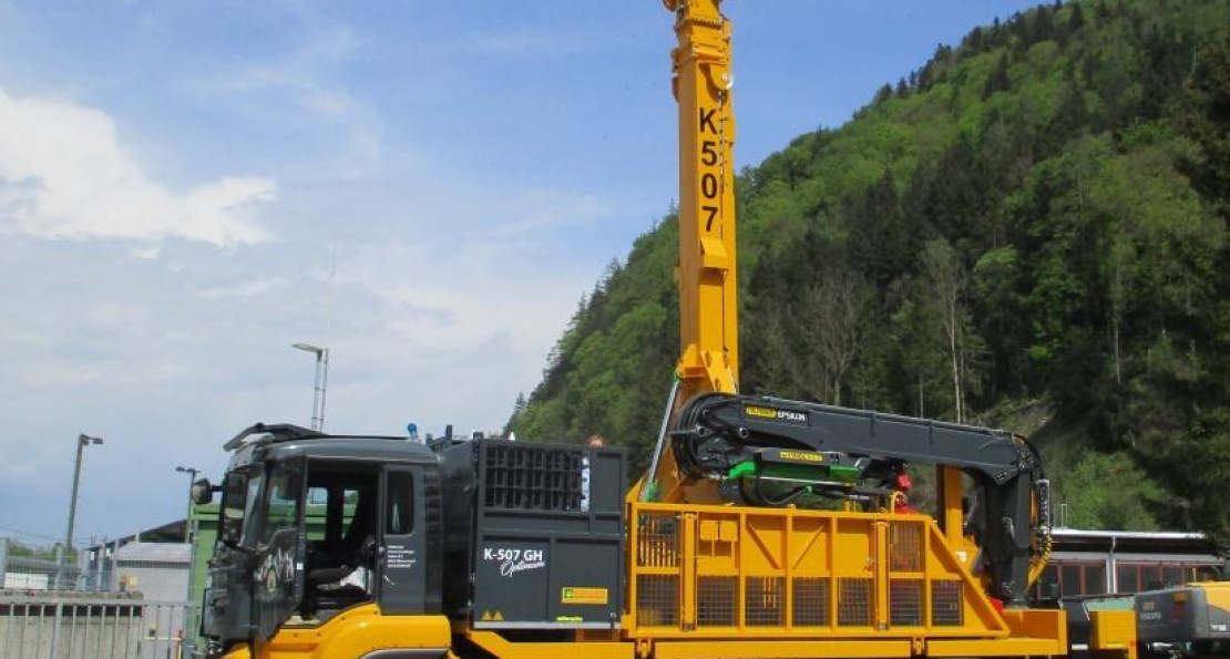 K 507 mit neuem Teleskopmast